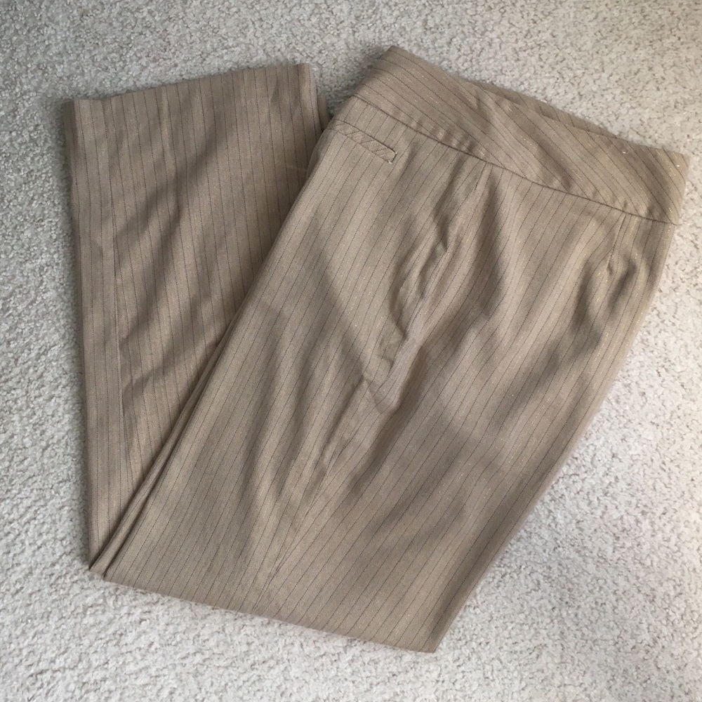 Cato Brown/Gold Pinstriped Pants size 18W